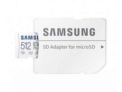Samsung EVO Plus/micro SDXC 512GB 130MBps UHS-I U3, Class 10 + Adaptér