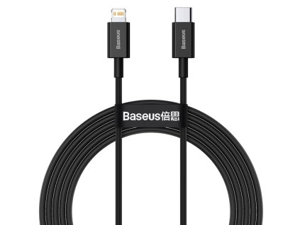 baseus catlys c01 superior fast charging datovy kabel usb c to lightning 20w 2m black ie4962848