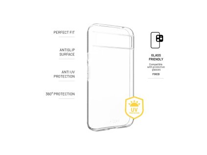 TPU gelový kryt FIXED Story AntiUV pro Google Pixel 8a, čirý – obrázek