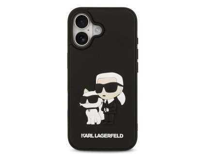 imgi 172 73385 2 ochranny kryt na iphone 17 karl lagerfeld 3d rubber karl and choupette black