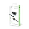 Set autonabíječky FIXED s USB výstupem a USB/Lightning kabelu, 1 metr, MFI certifikace, 12W, černá – foto