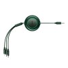 Baseus Bright Mirror 2 USB kabel 3v1  3.5A 1.1m zelený – ochranné pouzdro