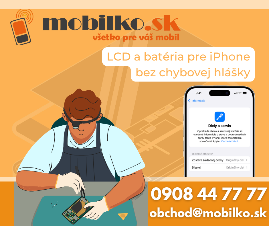 LCD a batérie pre iPhone bez chybovej hlášky
