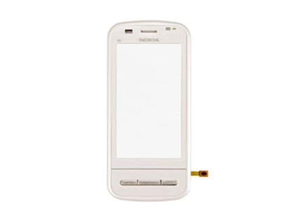 Dotykové sklo Nokia C6-00 + rám (Farba Biela)