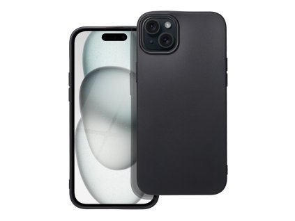 Obal na mobil iPhone 15 Plus - SOFT silikon cierne