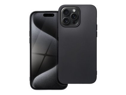 Obal na mobil iPhone 15 Pro Max - SOFT silikon cierne