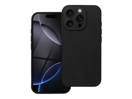 Obal na mobil iPhone 16 Pro - SOFT silikon cierna