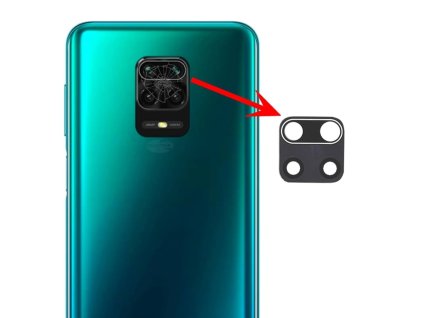 Sklo kamery Xiaomi Redmi Note 9 Pro (M2003J6B2G)