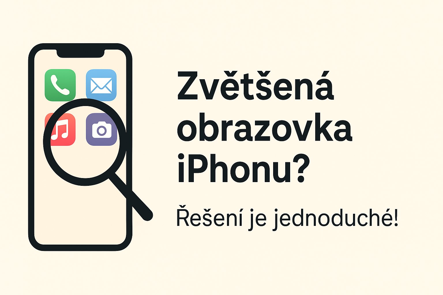 📱 Zvětšená obrazovka iPhonu? Řešení je jednoduché!