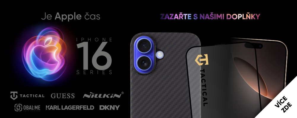 Příslušenství pro iPhone 16 | Kryty, skla, nabíječky – Mobilmax-servis.cz