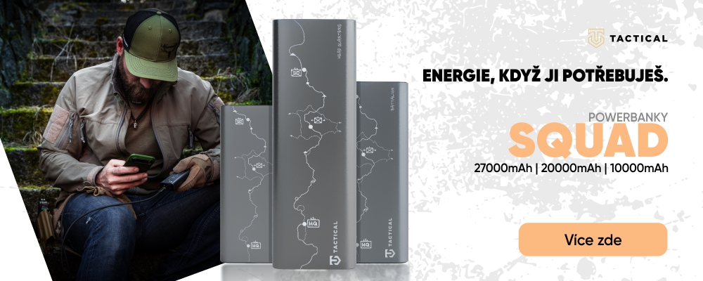 Energie, když ji potřebuješ je Tactical Powerbank