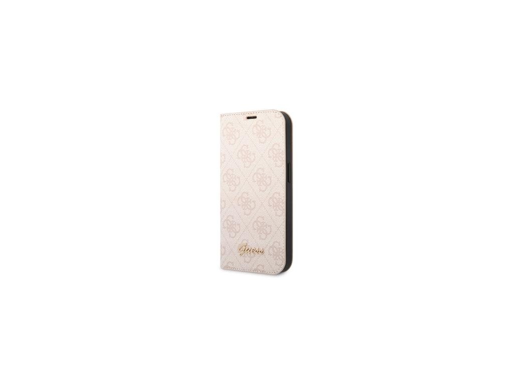 Guess PC/TPU 4G Metal Camera Outline Book Pouzdro pro iPhone 14 Pro Pink
