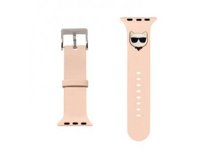 Karl Lagerfeld Choupette Head Řemínek pro Apple Watch 38/40mm Pink