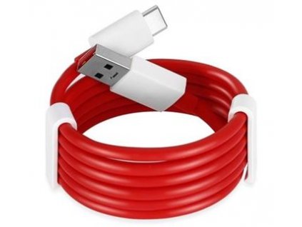 OnePlus D401 Warp Charge USB-C Datový Kabel 1,5m Red (Bulk)