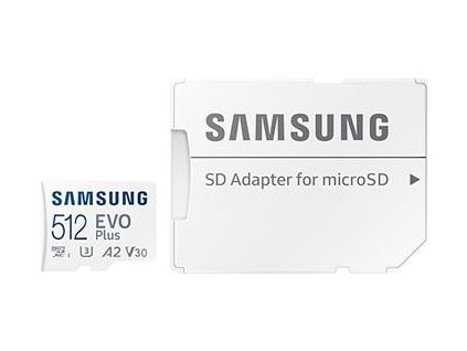 microSDXC 512GB EVO Plus Samsung Class 10 vč. Adapteru
