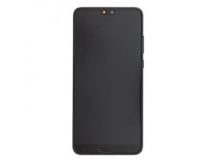 LCD Display + Dotyková Deska + Přední Kryt Huawei P20 Black