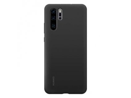 Huawei Original Silicone Pouzdro Black pro Huawei P30 Pro