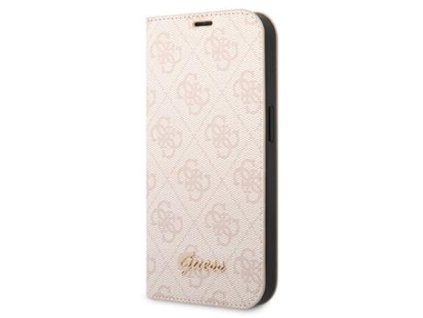 Guess PC/TPU 4G Metal Camera Outline Book Pouzdro pro iPhone 14 Pro Pink