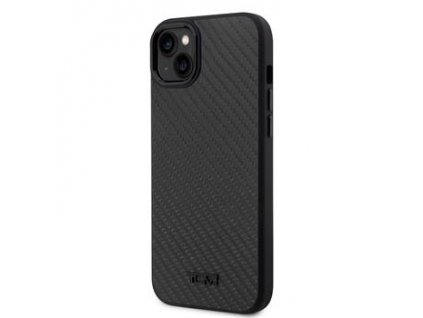 TUMI Aluminium Carbon Pattern Zadní Kryt pro iPhone 14 Plus Black