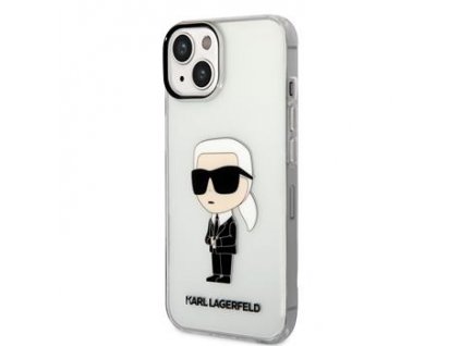 Karl Lagerfeld IML Ikonik NFT Zadní Kryt pro iPhone 14 Plus Transparent