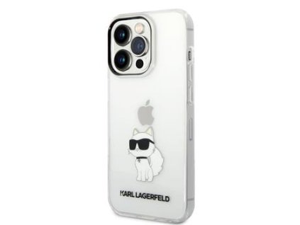 Karl Lagerfeld IML Choupette NFT Zadní Kryt pro iPhone 14 Pro Transparent