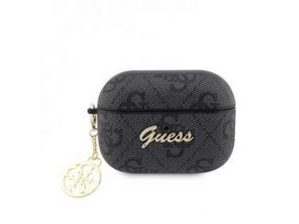 Guess 4G Script PC/PU Charms Pouzdro pro AirPods Pro 2 Grey