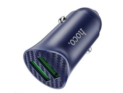HOCO Z39 Nabíječka do auta 2 x USB QC 3.0 18W Blue
