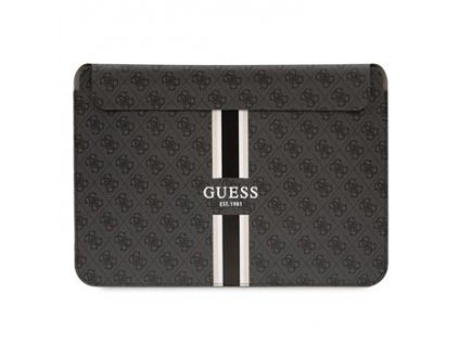 Guess PU 4G Printed Stripes Obal na Notebook 13/14" Black