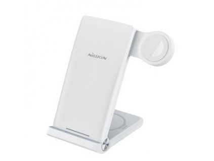 Nillkin PowerTrio 3v1 Bezdrátová Nabíječka pro Apple Watch White (MFI) (Pošk. Balení)