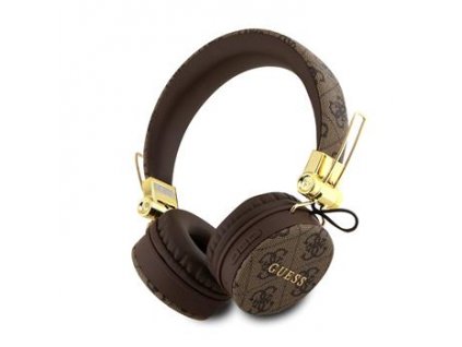 Guess PU Leather 4G Metal Logo BT5.3 Stereo Headphone Brown
