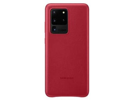 EF-VG988LRE Samsung Kožený Kryt pro Galaxy S20 Ultra Red