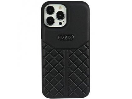 Audi Genuine Leather Zadní Kryt pro iPhone 13/13 Pro Black