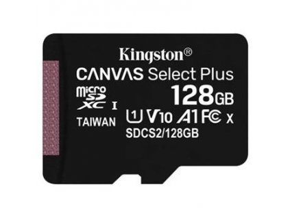 microSDXC 128GB Kingston Canvas Select + w/a