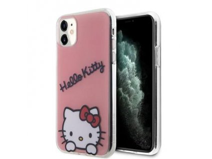 Hello Kitty IML Daydreaming Logo Zadní Kryt pro iPhone 11 Pink