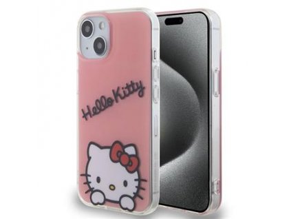 Hello Kitty IML Daydreaming Logo Zadní Kryt pro iPhone 13 Pink