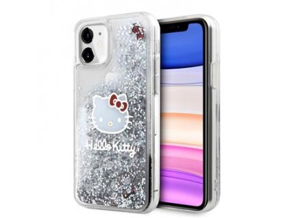 Hello Kitty Liquid Glitter Electroplating Head Logo Zadní Kryt pro iPhone 11 Transparent