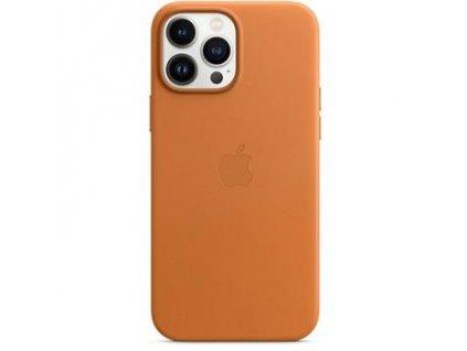 MM1L3ZM/A Apple Kožený Kryt vč. MagSafe pro iPhone 13 Pro Max Golden Brown  (Pošk. Balení)