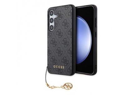 Guess 4G Charms Zadní Kryt pro Samsung Galaxy S24 Grey