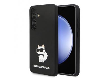 Karl Lagerfeld Liquid Silicone Choupette NFT Zadní Kryt pro Samsung Galaxy S24 Black