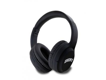 DKNY PU Leather Arch Logo Bluetooth Stereo Headphone Black