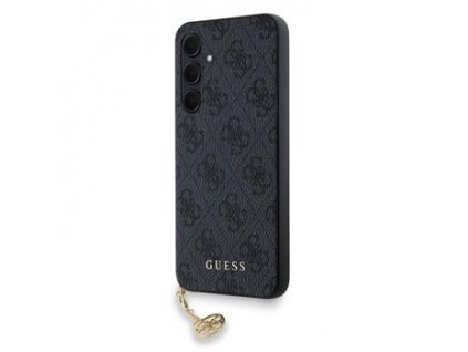 Guess 4G Charms Zadní Kryt pro Samsung Galaxy A35 5G Grey