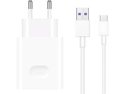 Huawei Original Cestovní nabíječka CP404 + USB-C Dat. Kabel White