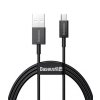 Baseus CAMYS-01 Superior Fast Charging Datový Kabel MicroUSB 2A 1m Black