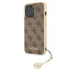 Guess 4G Charms Zadní Kryt pro iPhone 13 Pro Brown