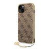 Guess 4G Charms Zadní Kryt pro iPhone 14 Brown