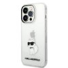 Karl Lagerfeld IML Choupette NFT Zadní Kryt pro iPhone 14 Pro Transparent