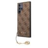 Guess 4G Charms Zadní Kryt pro Samsung Galaxy S23 Ultra Brown