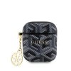 Guess PU G Cube Charm Pouzdro pro AirPods 1/2 Black