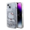 Hello Kitty Liquid Glitter Electroplating Head Logo Zadní Kryt pro iPhone 15 Transparent