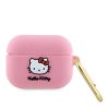 Hello Kitty Liquid Silicone 3D Kitty Head Logo Pouzdro pro AirPods Pro Pink